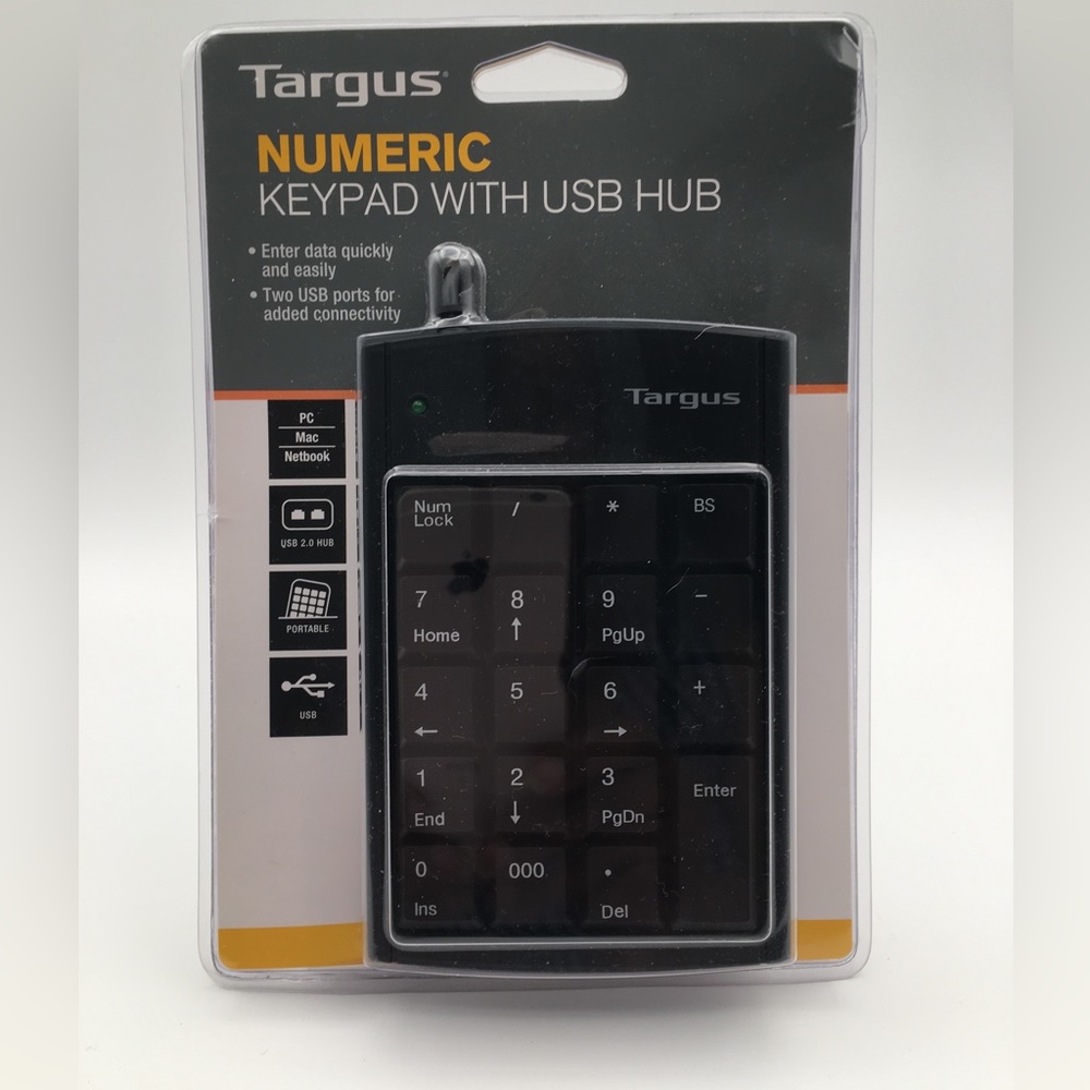 New TARGUS Numeric Keyboard w/USB Hub